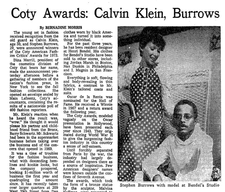 Cody Awards: Calvin Klein, Burrows